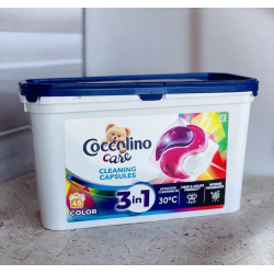 Капсули Coccolino Care для прання кольорової білизни 3 в 1 Color 18 шт, Польща
