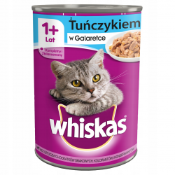 Корм для котів Whiskas з тунцем в желе, 400 г, Польща