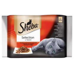 Корм для котів Sheba Selection в соусі, 4 х 85 г, Польща