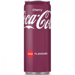 Напій Coca Cola Cherry ж/б, 24 банки х 330 мл