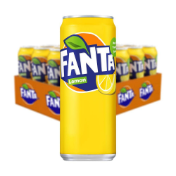 Напій Fanta Lemon жб, 24банки х 330 мл