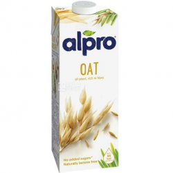 Молоко рослинне Alpro Oat Original 1л.Бельгія (Вівсяне)